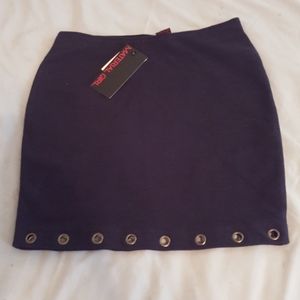 Material Girl black mini skirt